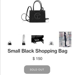 Telfar Black small bag, never worn just tired it on